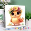 Framed Diy Paint By Numbers Beginner Kits Cartoon Animals Chicken Handicrafts Easy To Paint On Canvas For Diy Gift Home Decors