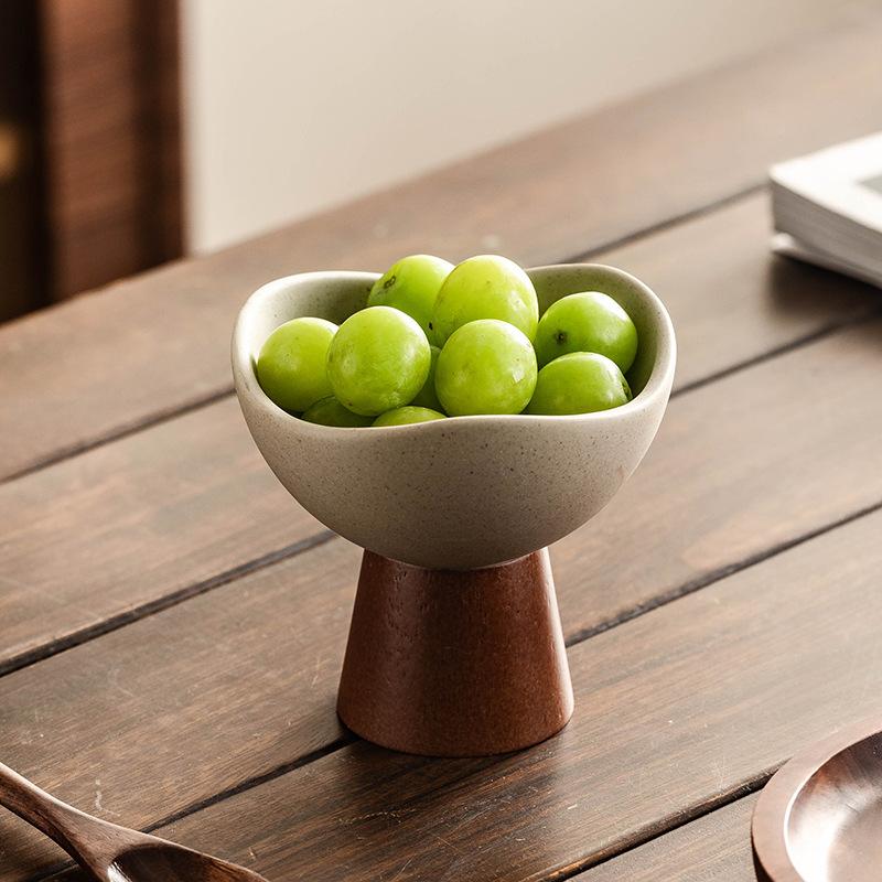 Handmade Stoneware Dessert Bowl Ceramic Tableware High-end Unique Yogurt Oatmeal Ice Cream Cup