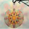 10 Inch Rotating Wind Chime with 360 Degree Hook Vibrant Kaleidoscope Design for Garden Balcony Outdoor Decor Spring Summer