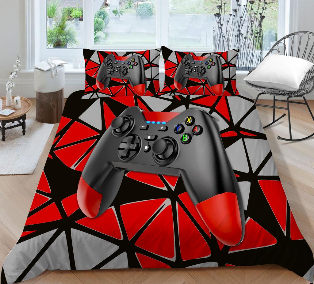 Комплект постельного белья для дома с игровой мышью, пододеяльник и наволочка, домашнее постельное белье для спальни, полноразмерный моющийся удобный пододеяльник, наволочка