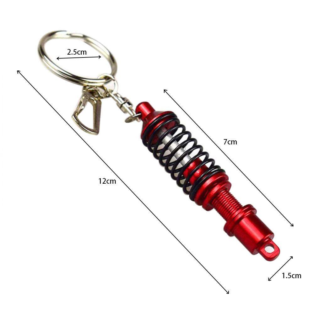 Gift Shock Absorber Alloy Keychain Keyring Adjustable Coilover Spring Key Ring