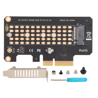 Переходная карта NVMe M.2 на PCIE3.0 32 Гбит/с Черная Заглушка половинной высоты Карта расширения PCIE X4 для Win для
