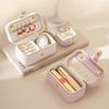 Mini Jewelry Storage Box PU Leather Jewelry Display Case Simple Ring Necklace Case  Travel