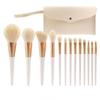Набор волоконных щетинок, 13 кистей для макияжа, кисть для основы с мягкой щетиной, кисть для рассыпчатой ​​пудры, кисть для теней для век
