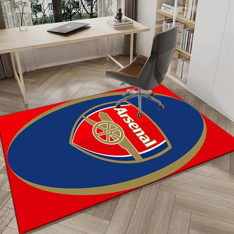 Arsenal Football Club Crest Area Rug for Office, Chair Rug, Decorative Carpet Livingroom Mat, Large Size Fan gifts Christmas gifts