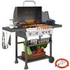 Gas Grill, 4 Main Burners, 1 Side Burner, 1 Warming Plate, 135 X 55 X 103 Cm, Black
