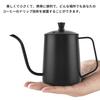 600ml Coffee Drip Pot, Narrow-Mouth Coffee Kettle, Serves 2-3 People, Stainless Steel, Black, for Coffee Shops, Camping, and Outdoor Use