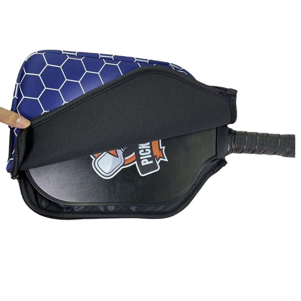 Single Shoulder Strap Pickleball Racket Sleeve Zipper Holder Pick Case Protector Indoor Outdoor