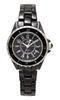 Technos T9924TB Ceramic Date Black Women's Watch,