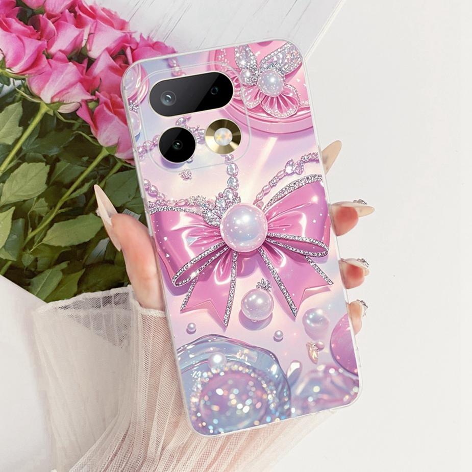 Чехол для Realme 16 Pro 5G RMX5121 Роскошный чехол с рисунком цветов Мягкий тонкий чехол для телефона Для Realme 16 Pro Plus Realme16 Pro+ 5G Сумки