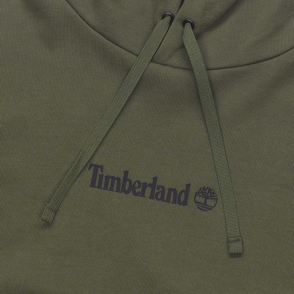 Timberland Толстовка с капюшоном с принтом логотипа сзади Мужские толстовки с капюшоном Оливково-зеленый A5PVA-A58