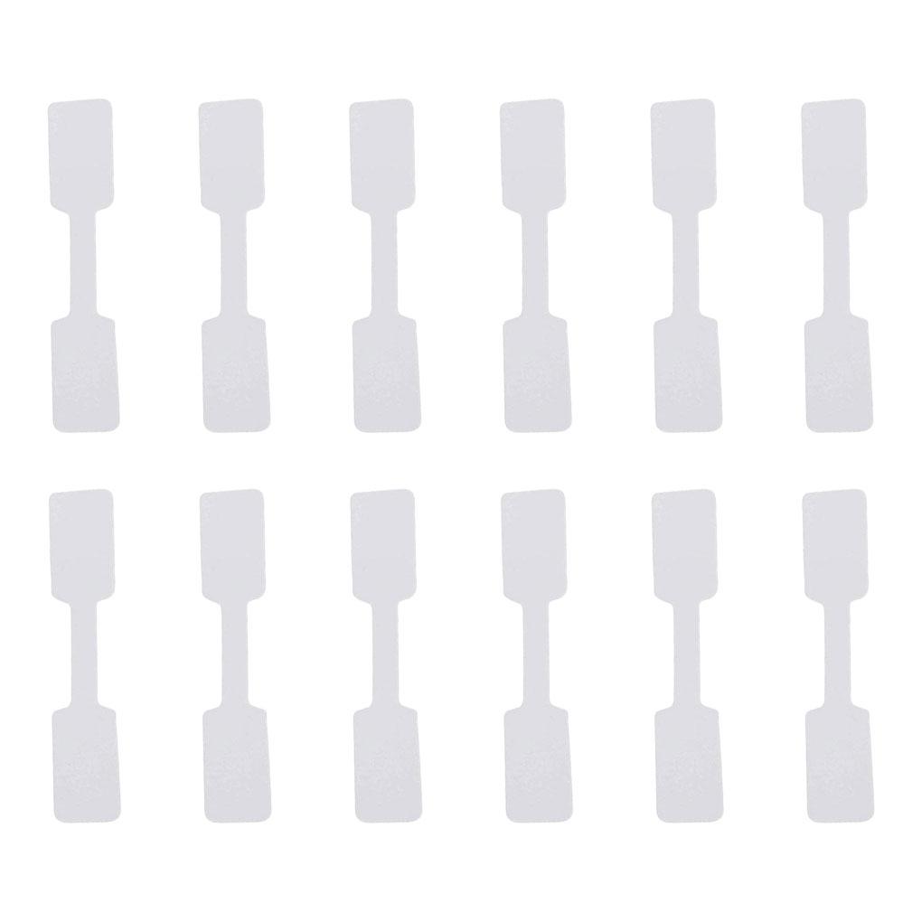 100Pcs Price Tags Jewelry Tag Portable Blank Label Square Heads Paper Sticker Jewelry Display Card Rectangle Labels for