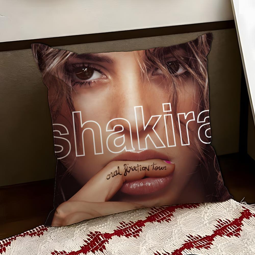 Singer SShakira Cushion Cover Reversible Soft Durable Pillow Cover Home Car MultiScene Use for Daily Comfort