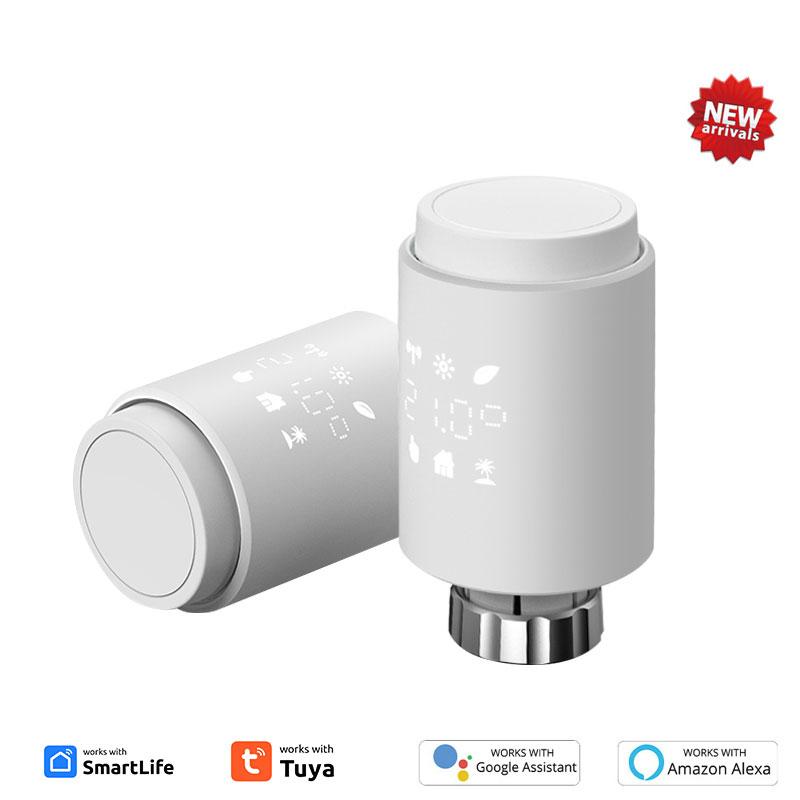 Tuya Smart Radiator Actuator TRV Программируемый термостатический клапан радиатора Приложение Удаленный регулятор температуры Поддержка Alexa