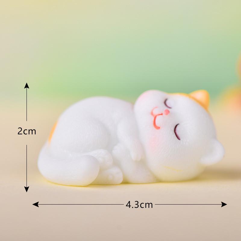 Detailed Resin Orange Tabby Cat Figurines For Creative Garden Projects