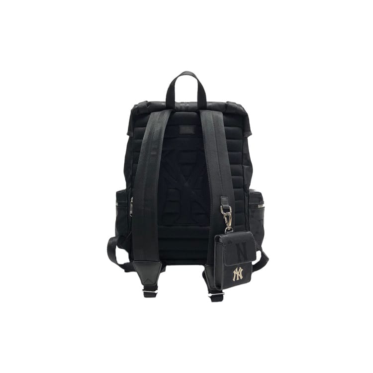 MLB Monogram Polyamide Combo Bag Backpack Regular Unisex Black 3ABKM021N