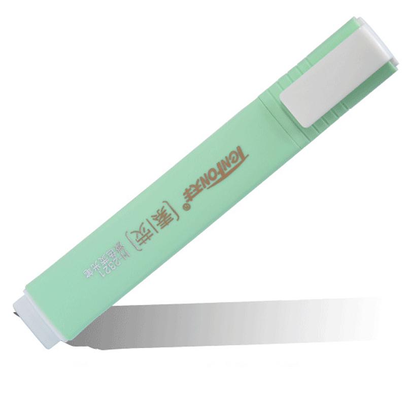 6 шт./набор Плоская форма Светлый цвет Маркер-хайлайтер Флуоресцентная ручка Художественные маркеры Подарочные канцелярские товары Набор хайлайтеров Пастельные хайлайтеры