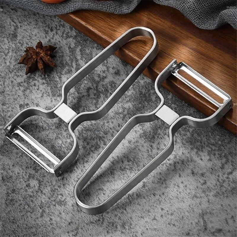 1 шт. Многофункциональная кухонная овощечистка из нержавеющей стали, инструменты для фруктового овощного салата, терка для картофеля, моркови, резак