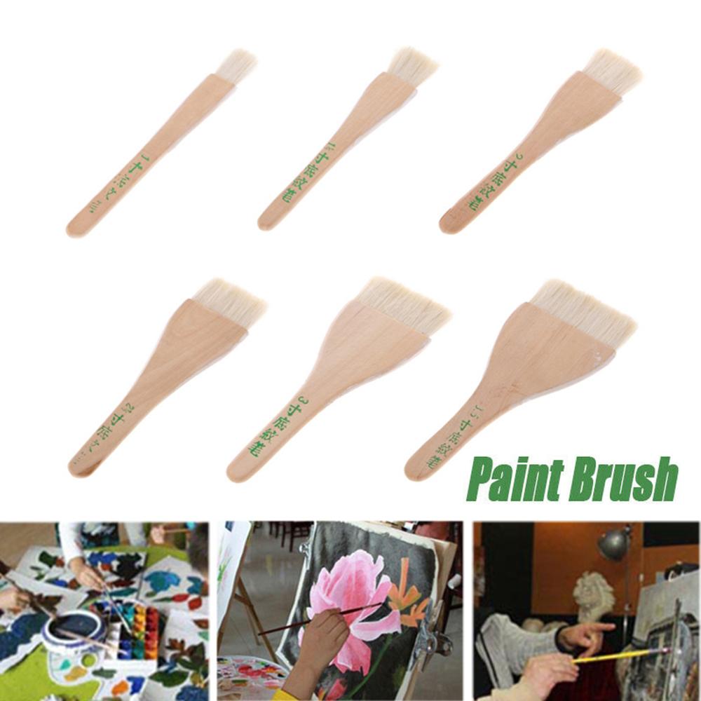 Wood Handle Acrylic Painting Art Supplies Paint Brushes Drawing Brush Student Stationary