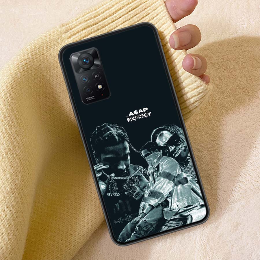 Чехол для телефона A-A$AP R-Rocky Rapper Для Redmi Note 13 14 15 Pro Plus 12 13C 12C 15C 9 10 10C 9T 9C 9A ТПУ Мягкий чехол Прозрачный Чехол для телефона