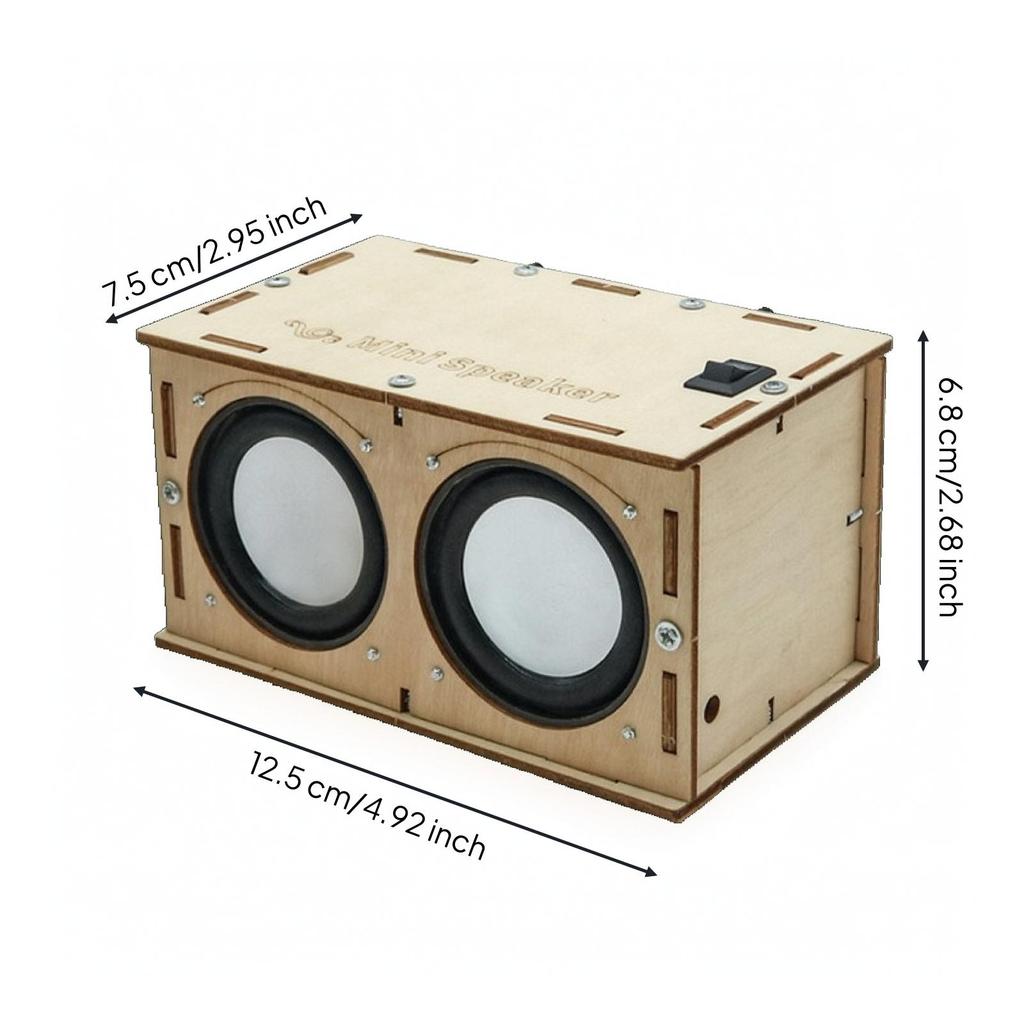 Деревянный корпус DIY Bluetooth-динамик Компактная модель для мейкеров