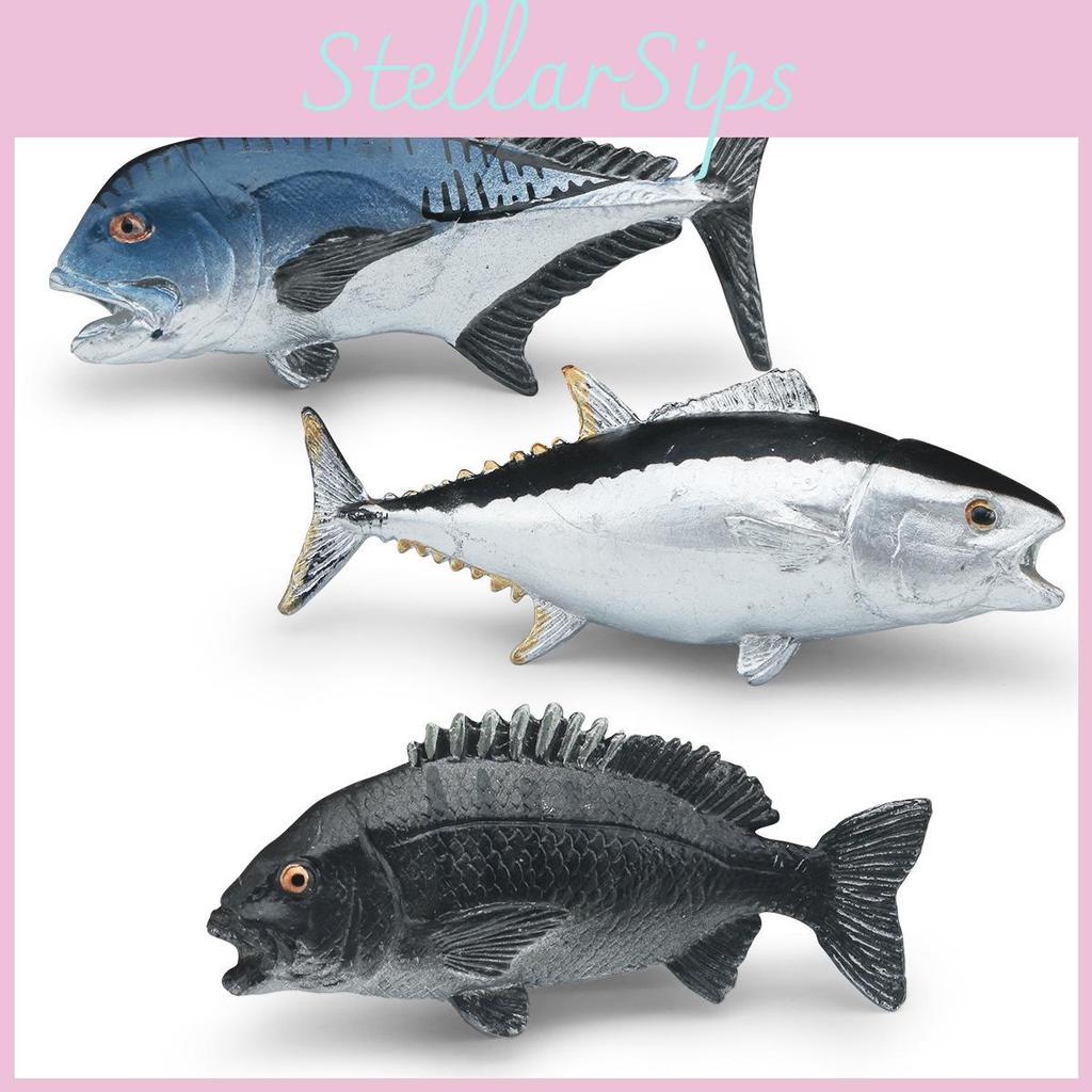 Animal Marine Tuna Salmon Resin Model Toy For Kids Display Gifts Decoration