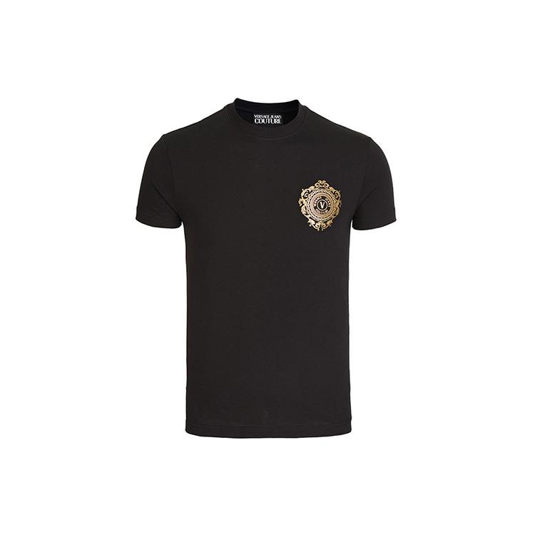 VERSACE JEANS COUTURE T Shirt Men's Black Gift Recommendation B3GWA71F-30454-K42
