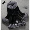 Autumn and Winter Plus Size Fur Coating Coating Women's Medium and Long Mink Hair Fox Fur Collar Imitation Fur Women's Coating