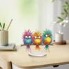 Special Shaped Bird On Branch Table Top Diamond Painting Ornament Kits Diamond Painting Desktop Ornaments Kit for Office Decor