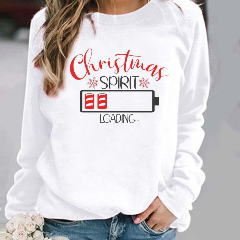 Women's Christmas Cartoon Printed Pullover Hoodie