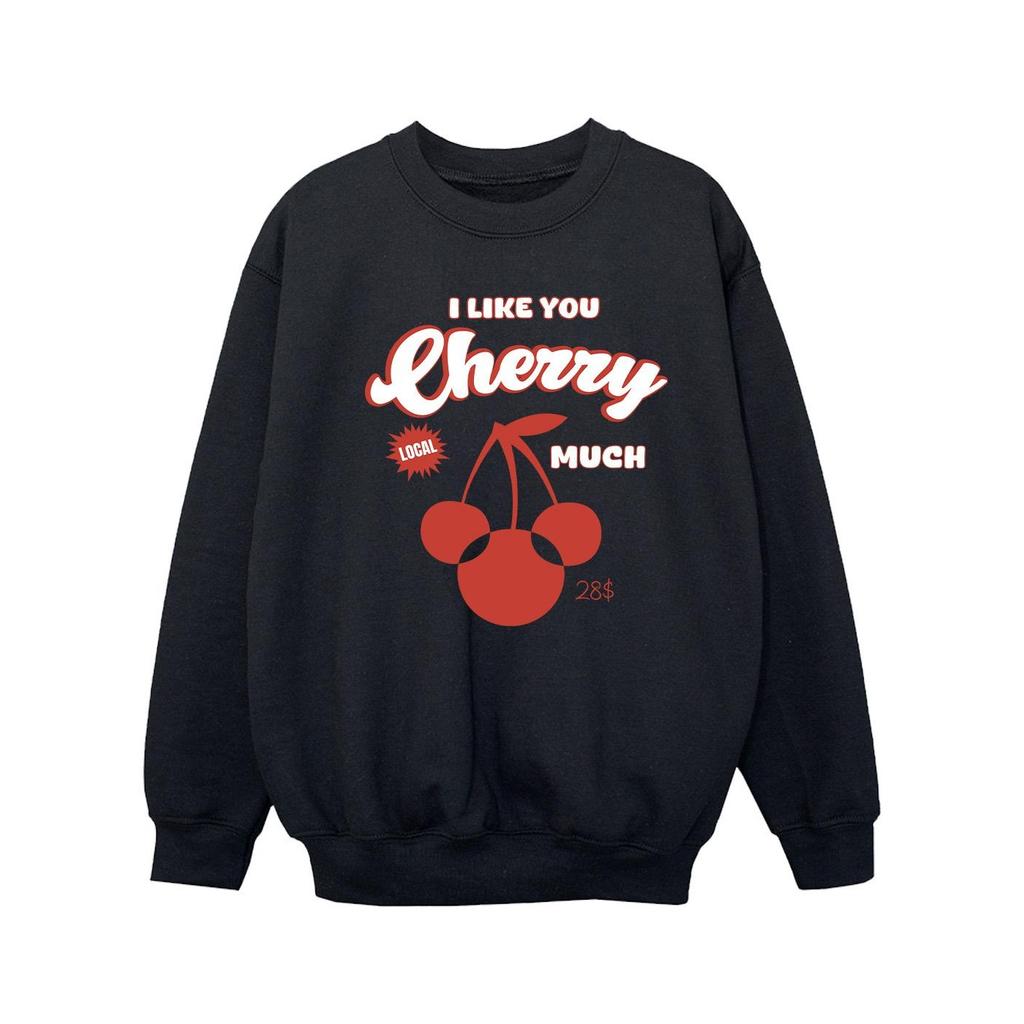 Disney Girls Mickey Mouse Cherry Sweatshirt