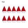 10Pcs Mini Santa Hat Wine Bottle Covers Plush Christmas Tableware Holder Velvet Lollipop