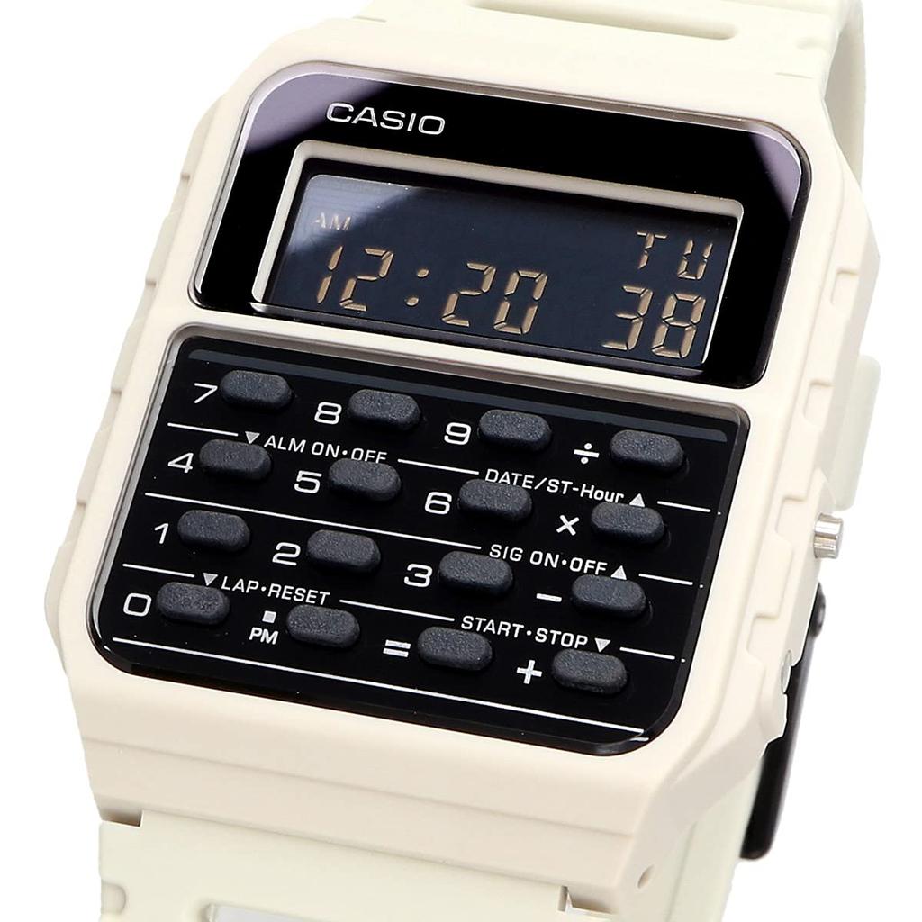 Casio Стандартные часы-калькулятор CA-53WF-8B с функцией калькулятора (Импортный)