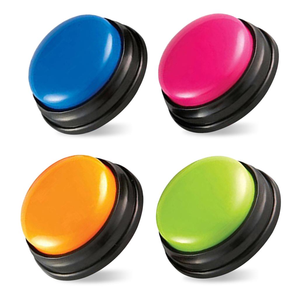 Интерактивные кнопки для записи голоса для детей - Маленькие, портативные и доступны в нескольких цветах