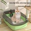 Очень большая полузакрытая кошачья туалет-лоток с защитой от разбрызгивания - Двухслойный туалет для котят