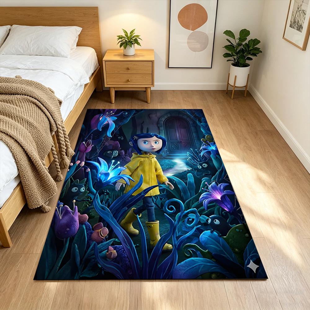 Mysterious World Of Coraline Non-Slip Home Carpet Design for Office Decor Living Room Bedroom Gift