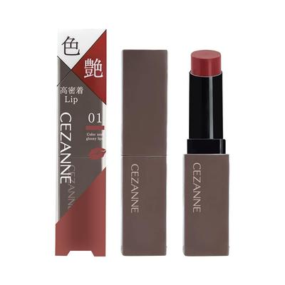 CEZANNE Lip Color Shield 01 Fig Brown Гелевая пленка для губ Красивый цвет 3,7 г Стойкая