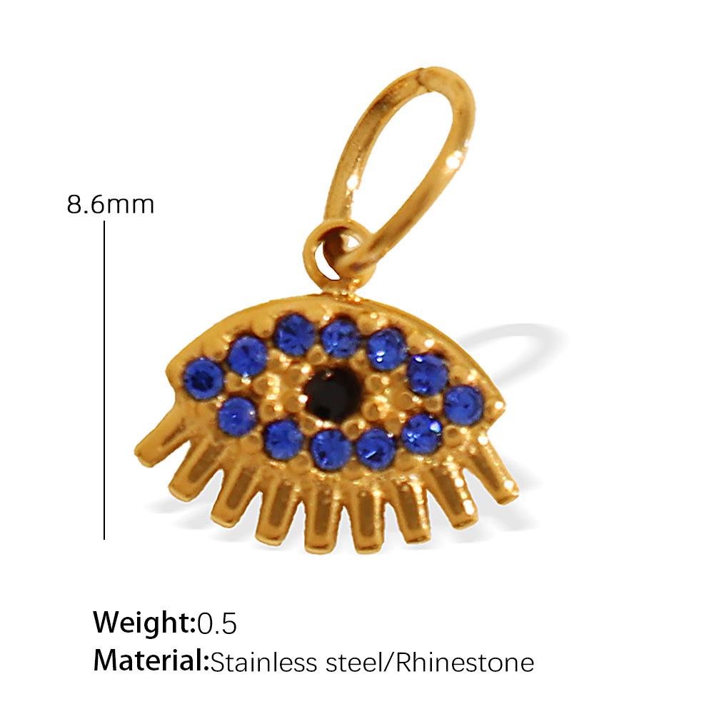 Exquisite Diy Diverse Diamond Pendant Accessories Stainless Steel Gold Plated Versatile Pendant Collection