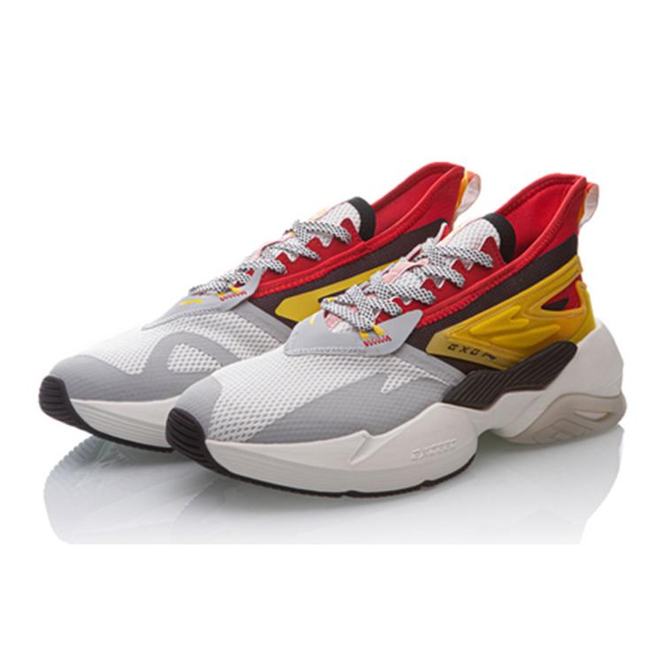 Li Ning Exceed Амортизирующие Нескользящие Износостойкие Низкие Беговые Кроссовки Мужские Алый AGLQ029-1