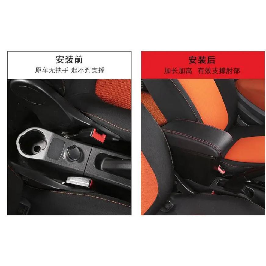 For Smart Fortwo Armrest box for Mercedes New Smart 453 Fortwo Forfour Car Armrest Storage box 2015-2018 Retrofit Car Accessorie