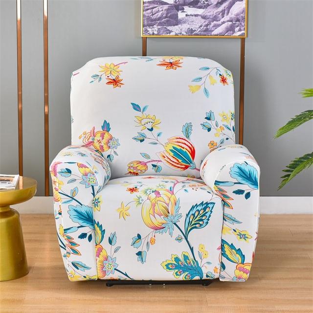 High Stretch Recliner Chair Covers Protector Leather Living Room Recliner Chair Soft Anti -Slip Recliner Chair Slipcover For Home