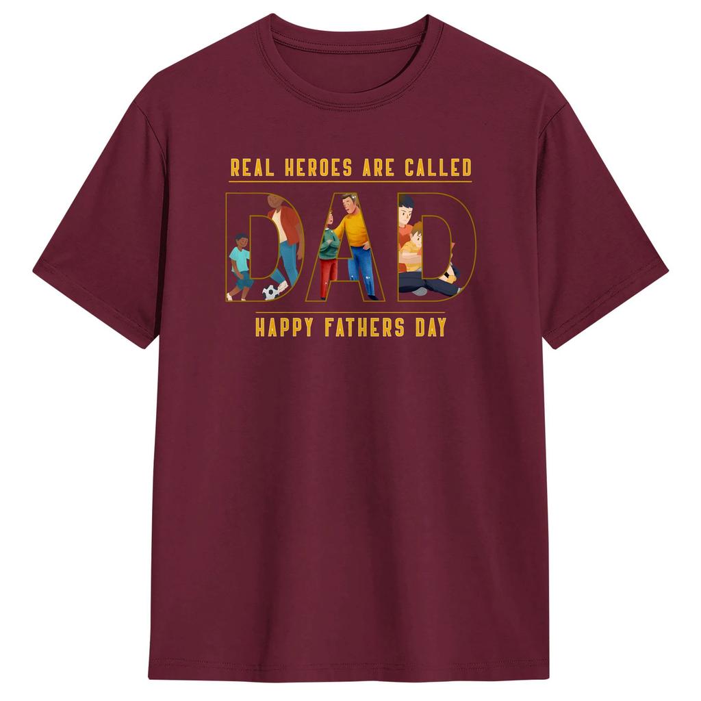 Fathers Day Cotton T Shirt For Unisex Summer Vintage T Shirts O Neck Harajuku Tee Shirt Oversized Design Tops