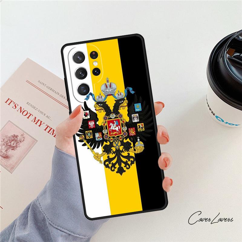 Чехол для телефона Флаг России Герб Для Samsung Galaxy S24 S25 S23 S22 Ultra Note 10 20 Plus S20 S21 FE