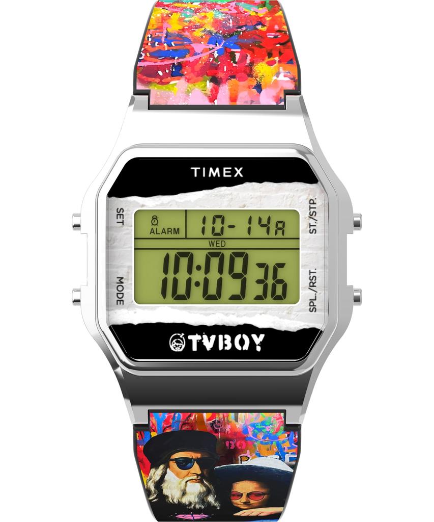 TIMEX Часы-браслет Legacy TV Boy Кварцевые 30M Водонепроницаемые Минеральное Стекло Многоцветный Циферблат TW2Y46800 Унисекс