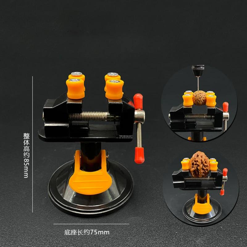 Мини-регулируемые фиксированные электрические небольшие настольные тиски, вращающаяся на 360 ° шлифовальная машина, вращающаяся ручная дрель, присоска, фиксированная рама