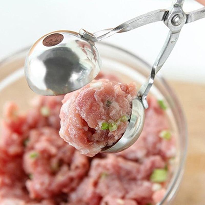 Ложка для приготовления фрикаделек с антипригарным покрытием, толстая мясорубка из нержавеющей стали, кухонный гаджет