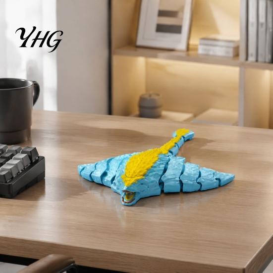 Marine Animal Figure Articulated Deep Sea Creature Toy, 3D Printed Horror Figure, Jointed Desk Ornaments Figurine with Flexible Joints for Decoration