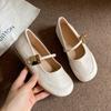 Весенние новые модные женские балетки 2024 года, летние туфли Мэри Джейн на плоской подошве, повседневные туфли с мелкой пряжкой и мягкой подошвой, Zapatos De Mujer