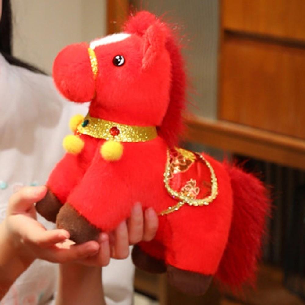 Mascot Dolls Stuffed Horse Toy Good Luck Zodiac Pony Figurine 2026 Horse Plush Doll  Year of Horse