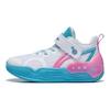 Li Ning Lightweight Bounce Technology Нескользящие противоударные амортизирующие прочные кроссовки с низким верхом для повседневной носки Детские кроссовки Standard-White YKNT066-1